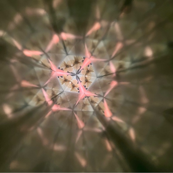 Vintage Handmade Glass Kaleidoscope Signed Faye Miller 1983 Colorful Floral - Picture 7 of 11